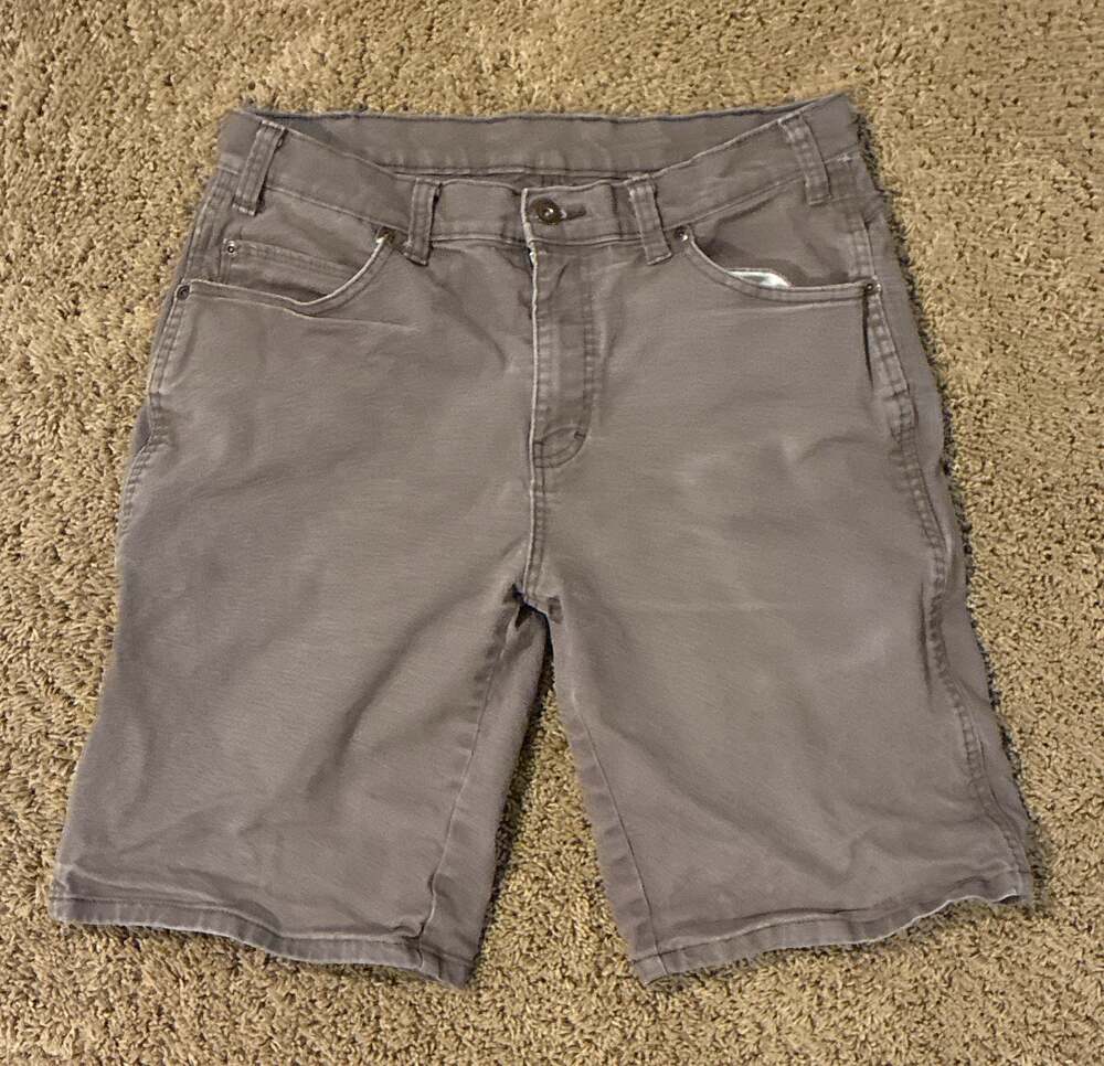 Genuine Dickies Men's Gray Utility Cargo Canvas Shorts